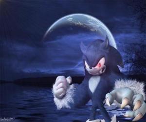 Puzzle Sonic ο Werehog, το αργότερο μετασχηματισμό Sonic, από τη νύχτα θα το μετατρέψει σε ένα λύκο σκαντζόχοιρος